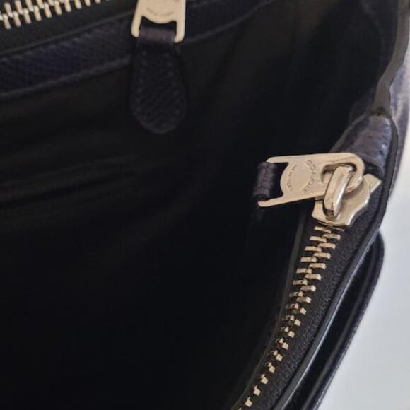 COACH Authentic Metropolitan Laptop Bag - Navy Blue - Picture 8 of 10